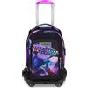 SEVEN Trolley Zaino Scuola Seven Jack 8WD New Pink Fusion 34 Litri