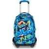 SEVEN Zaino Trolley Scuola SJ Gang Jack 8WD Space Ride 34 Litri