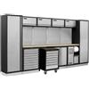 FERVI Arredamento Officina FERVI A007P Allestimento Garage Modulare Banco Lavoro Legno