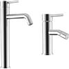 Parama Set miscelatore lavabo alto e bidet senza scarico in ottone cromato | Ava