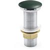 Parama Piletta click-clack universale in ottone con tappo verde opaco| Noana