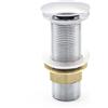 Parama Piletta di scarico click-clack universale per lavabo senza troppo pieno in ottone cromato corpo 120 mm | Noana