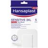 BEIERSDORF SpA Hansaplast Cerotti Sensitive 3XL, Cerotti medicazione per ferite medio-grandi, 5 pezzi da 10 x 15 cm