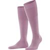 Falke Airport M Kh lana cotone al ginocchio tinta unita 1 paio, Calzini lunghi Uomo, Rosa Light 8276, 43-44