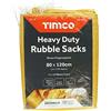 TIMCO Sacchi per macerie, in polipropilene, resistenti, XXL, resistenti agli strappi, riutilizzabili, 10 sacchetti, 80 x 120 cm