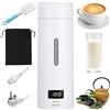 Birshe Bollitore Elettrico Da Viaggio, 380ml 3 in 1 Bollitore Elettrico Portatile Mini con Spazzole e sacchetti, Temperatura regolabile, Acciaio Inox 304, Chiusura Automatica per Tè Latte Caffè