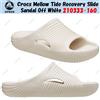 Crocs Mellow Tide Recovery Slide Sandalo Off White 210333-160 Unisex Taglia