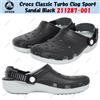 Crocs Sandalo sportivo Crocs Classic Turbo Clog nero 211287-001 taglia unisex