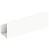 Keuco ripiano per doccia 32 cm, con gancio, Alluminio bianco opaco, Made in Germany, rimovibile, incl. viti e tasselli, cestino rettangolare alto per doccia