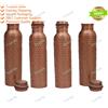 Borraccia in rame martellata India Ayurveda Yoga senza articolazioni 4 pezzi ...