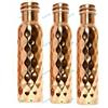 Borraccia in rame senza giunture di nuovo design 700 ml set di 3 acqua in ram...