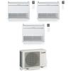 Mitsubishi Electric CLIMATIZZATORE MITSUBISHI TRIALSPLIT CONSOLE PAVIMENTO MFZ-KT 12000+12000+12000+MXZ-3F68VF INVERTER R-32
