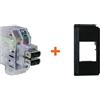 Fanton caricatore doppia presa USB A 5V 2,4A compatibile Bticino Now nera - 82892-NN