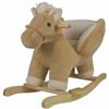 MIBB Rocky Poltroncina Dondolo in Legno Peluche Cavallo