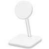 Twelve south, caricatore wireless Qi2 2-in-1 HiRise 2 Deluxe compatibile con MagSafe, bianco