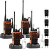 Retevis Ricetrasmettitore Retevis C66, walkie-talkie professionali a lungo raggio, set con auricolare, ricarica rapida, accoppiamento semplice, cancellazione del rumore