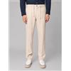 Blooker Pantalone uomo in lino e cotone con coulisse - slim fit