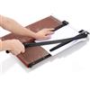Nictemaw Taglierina a Leva Ghigliottina professionale A3, telaio robusto in legno, manico ergonomico, 55 cm, per officine creative e uffici professionali