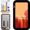 AGCUT Schermo LCD per Echo Show 5 3rd Generazione LCD Display per Echo Show 5 H97N6S 5,5 Pollici Schermo di Ricambio Digitalizer Touch Screen Assembly con Riparazione (nero)