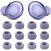 Miruchertter 6 paia di gommini di ricambio in silicone per auricolari S/M/L, 3 dimensioni, compatibili con auricolari Samsung Galaxy Buds Pro (6 paia, viola)