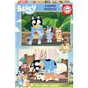 Educa 2 x 16 Bluey, Colore Vari, 19406