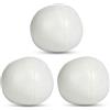 Kukyller Palline da giocoliere, Kit di Palline da giocoliere in PU da 3 Pezzi da 2,5 Pollici Set da Giocoleria per Principianti e Professionisti con Borsa a Rete (Bianco)