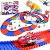 PATEMZON Circuit Voiture Enfant, Spider Railcar, Jouet de Circuit Automobile avec 2 Voitures, 208 PCS de Piste de Course de Voitures, Jouets de Course Circuit pour Enfants de 3 4 5 Ans