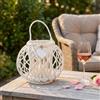 MIlani Home GISELE - lanterna in vimini tondo 20 x 32 cm