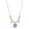 Brosway Collana Donna, Collana in Acciaio e Cristalli con Simbolo Occhio | Collezione Chakra - BHKN172