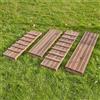 COSY Passerelle in Legno per Percorsi Psicomotori, Set 4 Pezzi