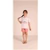 Gary Pigiama mezza manica pantaloncino bambina jersey puro cotone Gary 2143, GLICINE CHIARO