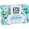 Little Soap Company Tea Tree & Charcoal Solid Bar - Barretta medicata naturalmente antibatterica con miscela di oli essenziali, biologica, naturale e vegana Eco Warrior Barrette 100g