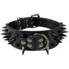haoyueer Collare per cani affilato con borchie, larghezza 5 cm, elegante, in pelle, per cani di taglia media e grande Pitbull, Labrador, Boxer Rottweiler Pastore Tedesco