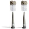 Munchkin Spazzole moderne Munchkin con spugna per biberon | Set di spazzole per biberon e bottiglie d'acqua | Morbide e riutilizzabili con scovolino per tettarella integrato | Confezione da 2 | Grigio