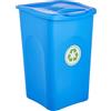 Stefanplast Pattumiera, Blu Capri, cm 37x37x56h