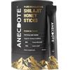 Anecdote Bastoncini di miele shilajit himalayano puro con miele e zafferano biologici | Aumenta la resistenza | Supporta l'immunità | 75% di acido fulvico, 85+ minerali traccia | Senza zucchero