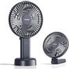 HandFan Ventilatore portatile da 15,2 cm con batteria da 4000 mAh, ventola personale a 6 velocità, forte flusso d'aria, design con base rimovibile da scrivania, 5-34 ore, autonomia di lavoro 5-34 ore
