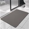 SOLIC Tappetino da Bagno Assorbenti, Tappeto Bagno Antiscivolo, Antiscivolo Lavabile Morbido in Microfibra Tappeto da ad Asciugatura Rapida Tappetino per Doccia e Ingresso (Beige Scuro, 40x60cm)