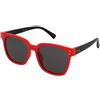 Crullé Kids Curious C40 | Occhiali per Bambini | Prova Online | Unisex | Plastica | Quadrati | Rosso | Adrialenti