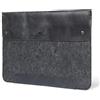 MegaGear Custodia in Vera Pelle Compatibile con MacBook Pro 14 e MacBook Air 13-13.6 (M5-M1, 2020-2026) - Nero