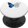Inspirational Christian Bible Verse Desi More Precious Than Jewels Citazione Proverbi Farfalla Art PopSockets PopGrip Adesivo