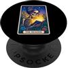 Tarocchi Lettura Lettore Scheletro Libro The Reader Tarot Card PopSockets PopGrip Adesivo