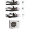 Mitsubishi Electric CLIMATIZZATORE MITSUBISHI CANALIZZABILE TRIALSPLIT 9000+12000+12000+MXZ-3F68VF INVERTER R-32