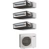 Mitsubishi Electric CLIMATIZZATORE MITSUBISHI CANALIZZABILE TRIALSPLIT 12000+12000+12000+MXZ-3F68VF INVERTER R-32