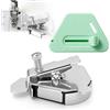 Suitedget 2 Pezzi Guida Magnetica per Macchina da Cucire Magnetic Seam Guide Accessori Cucito Accessori Macchina da Cucire Strumenti Ausiliari Multifunzionali per Varie Tipologie di Macchine Cucire