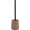 MSV - Scopino WC in Ceramica Maonie Cappuccino 10,4 x 38,8 cm - Elegante Accessorio per WC, Design Moderno, Facile da Pulire, Perfetto per Un Interno Chic e Raffinato