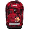 ergobag Prime Zaino Scolastico elementare per Bambini, Idrorepellente, ergonomico, 20 litro, 1100g FireBear - Rosso