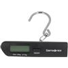 Samsonite Global TA - Bilancia digitale per bagagli con gancio, display LCD preciso, compatta e portatile, bilancia digitale per bagagli per valigie e borse da viaggio, Nero