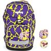 ergobag prime zaino scolastico elementare per bambini, idrorepellente, ergonomico, 20 litro, 1100g SuperpowerBear - Lilla