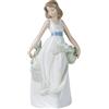 NAO Figura Statuina Statua Giocando nel Vento 27cm Porcellana